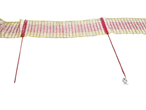 Stocknetz rot-gelb 20m