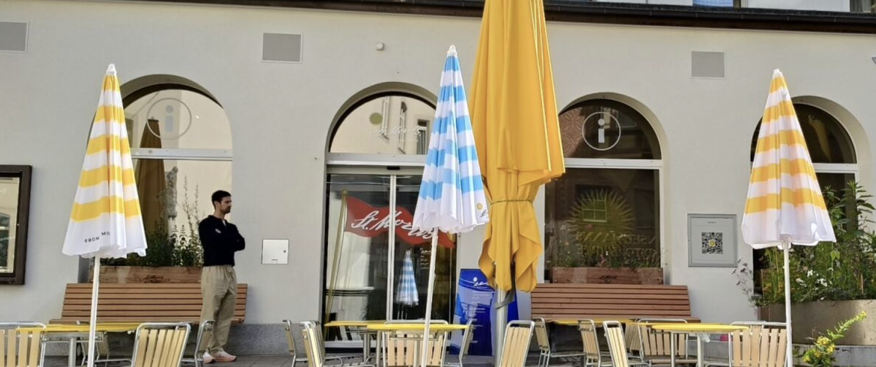 Sonnenschirm klein mit Branding